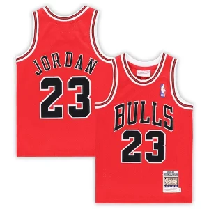 Michael Jordan Chicago Bulls Preschool 1997/98 Éclatant Hardwood Classics Authentic Jersey Red/Black/White