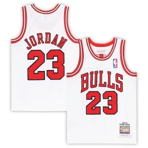Michael Jordan Chicago Bulls Preschool Charming 1997/98 Hardwood Classics Authentic Jersey White/Black/Red