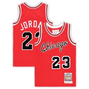 Michael Jordan Chicago Bulls Preschool Hardwood Classics 1984/85 Authentic Distingué Swingman Jersey Red