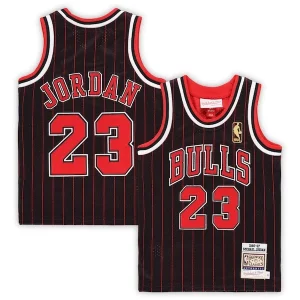Michael Jordan Chicago Stylish Bulls Toddler 1996/97 Hardwood Classics Authentic Jersey Black/Red/White
