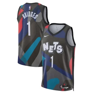 Mikal Bridges Brooklyn Nets Nike Unisex 2023/24 Swingman Jersey Black City Collectible Edition