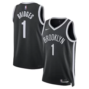 Mikal Bridges Brooklyn Nets Nike Unisex Swingman Jersey Icon Confortable Edition Black
