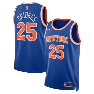 Mikal Bridges New York Knicks Nike Unisex 2024 Offseason Addition Nike Swingman Superbe Jersey Blue