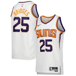 Mikal Bridges Phoenix Suns Nike Unisex Swingman Jersey Authentique Association Edition White/Purple
