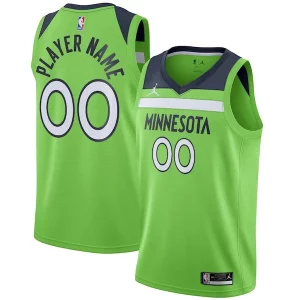 Minnesota Timberwolves Jordan Brand Swingman Tendance Custom Jersey Statement Edition Green