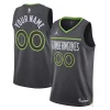 Minnesota Timberwolves Jordan Brand Unisex 2022/23 Exceptionnel Swingman Custom Jersey Statement Edition Black