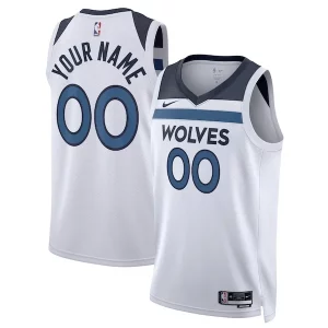 Minnesota Timberwolves Confortable Nike Unisex Swingman Custom Jersey White Association Edition
