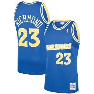 Mitch Richmond Golden Admirable State Warriors 1990/91 Hardwood Classics Swingman Jersey Royal