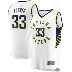 Myles Turner Magnifique Indiana Pacers Fast Break Replica Player Jersey White Association Edition