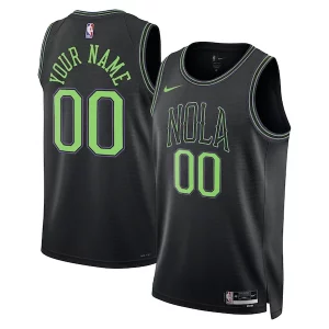 New Orleans Vibrant Pelicans Nike Unisex 2023/24 Custom Swingman Jersey Black City Edition