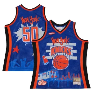 New York Knicks x Tats Cru Hardwood Commémoratif Classics Fashion Jersey Blue