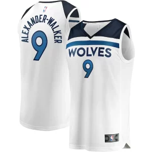 Nickeil Personalisable Alexander Walker Minnesota Timberwolves Youth Fast Break Replica Player Jersey Association Edition White
