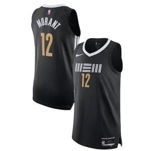 Nike Ja Morant Luxueux Memphis Grizzlies Authentic Jersey City Edition Black