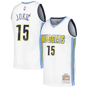 Nikola Jokic Denver Nuggets 2016/17 Sophistiqué Throwback Swingman Jersey White