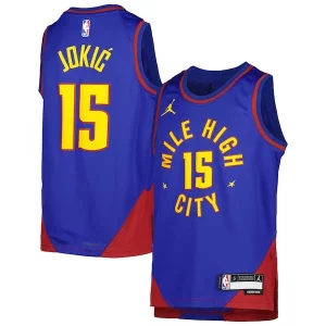 Nikola Jokic Denver Nuggets Jordan Superbe Brand Youth Swingman Jersey Statement Edition Blue
