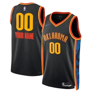 Oklahoma City Thunder Nike Commémoratif Unisex 2024/25 Custom Swingman Jersey City Edition Black
