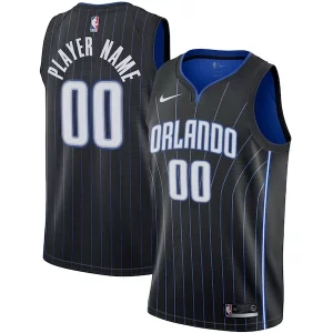 Orlando Magic Nike 2020/21 Swingman Custom Jersey Icon Edition Stylish Black/White