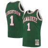 Oscar Robertson Milwaukee Bucks Superbe 1971/72 Hardwood Classics Swingman Jersey Green