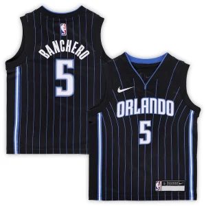 Paolo Banchero Personalisable Orlando Magic Nike Preschool Swingman Player Jersey Icon Edition Black