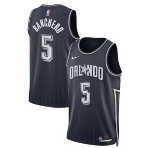 Paolo Banchero Orlando Magic Nike Charming Unisex 2023/24 Swingman Jersey Navy City Edition