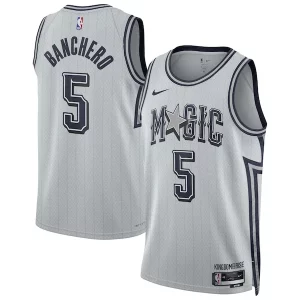 Paolo Banchero Exquisite Orlando Magic Nike Unisex 2024/25 Swingman Player Jersey City Edition Silver