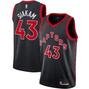 Pascal Siakam Toronto Raptors Bold Jordan Brand 2020/21 Swingman Jersey Statement Edition Black