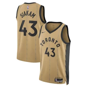 Pascal Siakam Toronto Raptors Nike Unisex 2023/24 Éclatant Swingman Jersey Gold City Edition