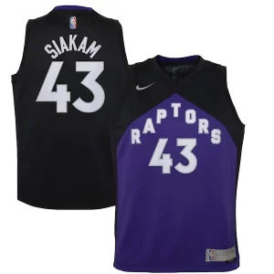 Pascal Siakam Toronto Raptors Nike Youth 2020/21 Swingman Player Jersey Black/Purple Tendance Earned Edition