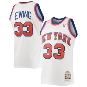Patrick Ewing New York Knicks 1985/86 Hardwood Incontournable Classics Authentic Jersey White