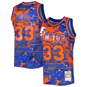 Patrick Ewing New York Knicks 1985/86 Hardwood Classics Lunar New Year Incontournable Swingman Jersey Blue
