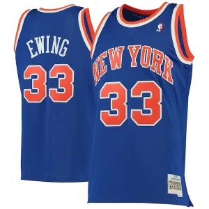 Patrick Ewing New York Knicks 1991/92 Hardwood Splendide Classics Swingman Jersey Blue