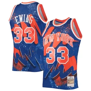 Patrick Ewing New York Knicks Hardwood Uniques Classics 1991/92 Hyper Hoops Swingman Jersey Blue