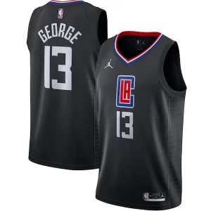Paul George LA Clippers Jordan Brand 2020/21 Swingman Jersey Statement Edition Black Distingué