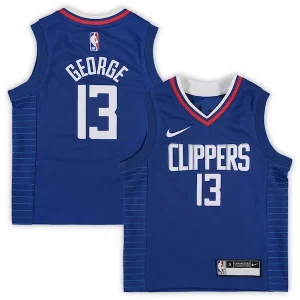 Paul George LA Clippers Preschool Nike 2020/21 Fast Break Replica Jersey Royal Superbe Icon Edition