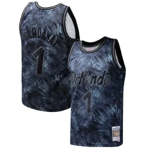 Penny Magnifique Hardaway Orlando Magic Hardwood Classics 1984/85 Tie Dye Swingman Jersey Black