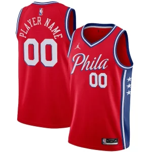 Philadelphia 76ers Jordan Brand Swingman Custom Jersey Statement Dashing Edition Red