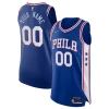 Philadelphia 76ers Nike 2021/22 Diamond Authentic Custom Jersey Icon Haut de gamme Edition Royal