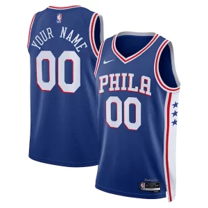 Philadelphia 76ers Nike Unisex 2022/23 Swingman Custom Jersey Splendide Royal Icon Edition