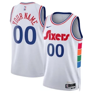 Philadelphia Dashing 76ers Nike Unisex 2024/25 Custom Swingman Jersey City Edition White