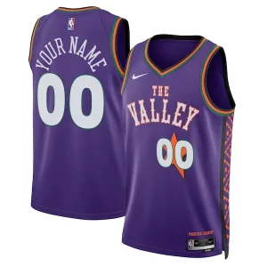 Phoenix Suns Nike Unisex 2024/25 Custom Swingman Jersey Élégant City Edition Purple