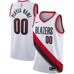 Portland Trail Blazers Nike 2020/21 Swingman Custom Jersey Association Distingué Edition White