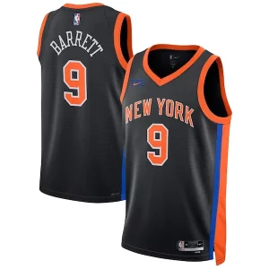 RJ Barrett New York Knicks Nike Unisex 2022/23 Swingman Jersey City Edition Black Confortable