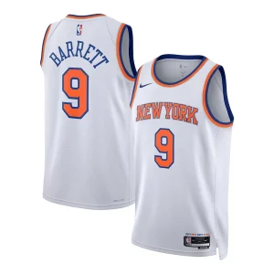 RJ Barrett New York Knicks Gracieux Nike Unisex Swingman Jersey Association Edition White