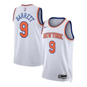 RJ Classique Barrett New York Knicks Nike Unisex Swingman Jersey Association Edition White
