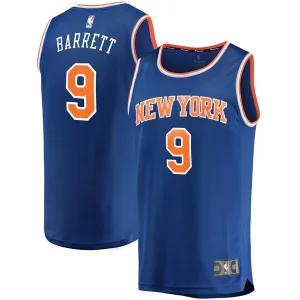RJ Barrett New York Uniques Knicks Replica Fast Break Jersey Blue Icon Edition