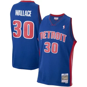 Rasheed Wallace Detroit Pistons 2003/04 Hardwood Confortable Classics Swingman Jersey Royal