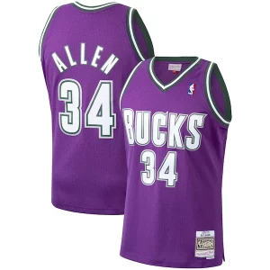 Ray Allen Milwaukee Bucks 2000/01 Exclusif Hardwood Classics Swingman Jersey Purple