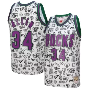 Ray Allen Milwaukee Bucks Uniques 2000/01 Swingman Jersey White