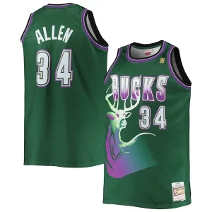 Ray Allen Milwaukee Sophistiqué Bucks Big & Tall 1996/97 Hardwood Classics Swingman Jersey Hunter Green