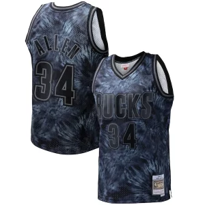 Ray Allen Milwaukee Bucks Hardwood Classics 1996/97 Tie Dye Sophistiqué Swingman Jersey Black